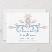 Scandinavisch volk save the date (Voorkant)