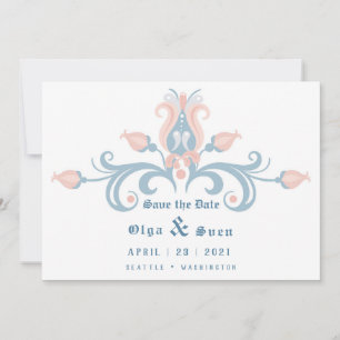 Scandinavisch volk save the date