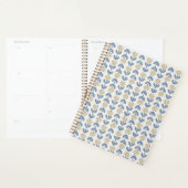 Scandinavisch Volkse Bloem Streeppatroon Planner (Display)