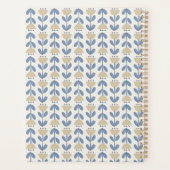 Scandinavisch Volkse Bloem Streeppatroon Planner (Achterkant)