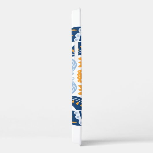 Scandinavisch Volkskunst Bloemen Ornament Case-Mate iPhone Case (Achterkant / Rechts)