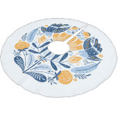 Scandinavisch Volkskunst Bloemen Ornament Kerstboom Rok (Gekanteld)