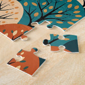 Scandinavisch Volkskunst Dorp - Herfstheuvels & Co Legpuzzel (Zijkant)