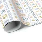 Scandinavisch Volkskunst Inpakpapier (Rol Hoek)