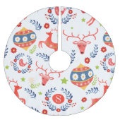 Scandinavisch volkskunst monogram kerst kerstboom rok (Voorkant)