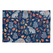 Scandinavisch volkskunst sprookjesbos. kussensloop (Achterkant)