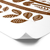 Scandinavisch Volkspaddenstoel Art Poster (Hoek)