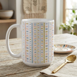 Scandinavisch Volkspatroon Decoratief Koffiemok