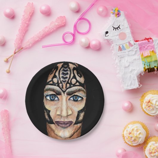 Scandinavisch wandelwerk papieren bordje (Feest)