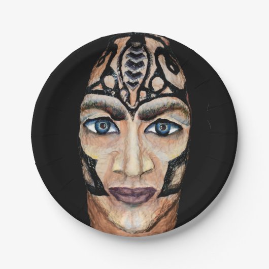 Scandinavisch wandelwerk papieren bordje (Voorkant)