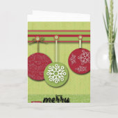 Scandinavisch Westelijk Land Primitief Kerstmis Feestdagen Kaart (Achterkant)