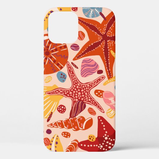 Scandinavisch zomerpatroon: zeesterren Zee Case-Mate iPhone Case (Achterkant)