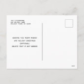 Scandinavisch zwart-wit foto vakantie Briefkaart (Achterkant)