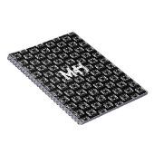 Scandinavisch zwart-wit modern flair ontwerp notitieboek (Rechterzijde)