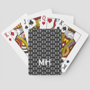 Scandinavisch zwart-wit modern ontwerp met flair pokerkaarten
