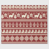 Scandinavische afbeelding cadeaupapier (Vlak)