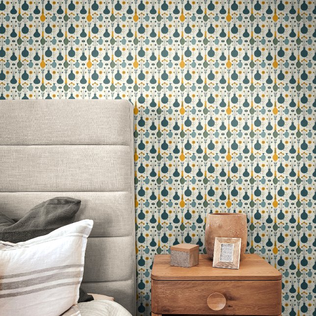Scandinavische Airbnb-muurdecoratie  Behang (Make your property stand out. Elevate it with **Nordic Bloom Loft** for more clicks and 5-star stays)
