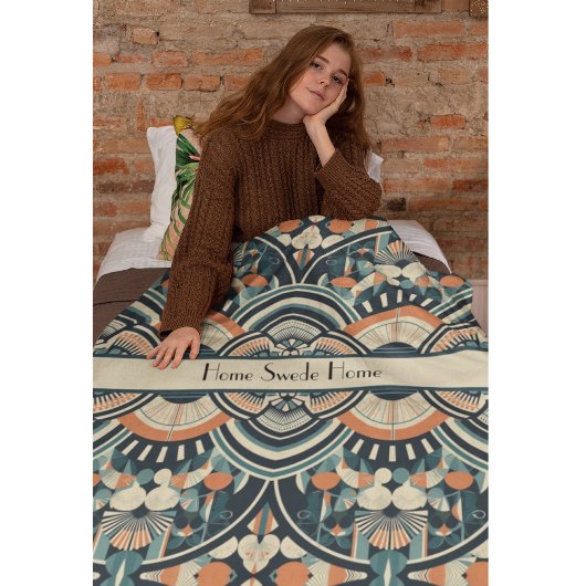 Scandinavische Art Deco aanpasbaar Fleece Deken