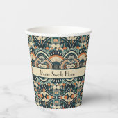 Scandinavische Art Deco aanpasbaar Papieren Bekers (Voorkant)