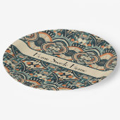 Scandinavische Art Deco aanpasbaar Papieren Bordje (Gekanteld)