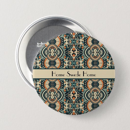 Scandinavische Art Deco aanpasbaar Ronde Button 7,6 Cm (Voorkant /achterkant)