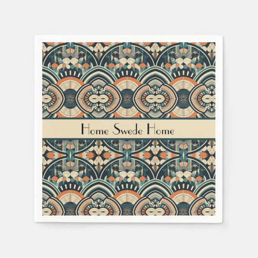 Scandinavische Art Deco aanpasbaar Servet (Voorkant)