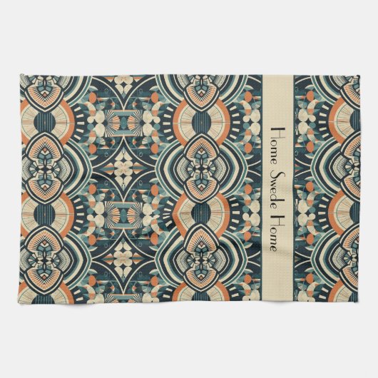 Scandinavische Art Deco aanpasbaar Theedoek (Horizontaal)