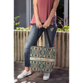 Scandinavische Art Deco aanpasbaar Tote Bag