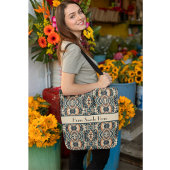 Scandinavische Art Deco aanpasbaar Tote Bag