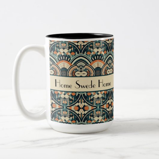 Scandinavische Art Deco aanpasbaar Tweekleurige Koffiemok (Links)