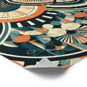 Scandinavische Art Deco Poster (Hoek)