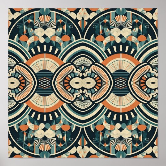 Scandinavische Art Deco Poster (Voorkant)