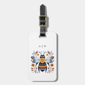Scandinavische Bagagelabels van bijen (Voorkant verticaal)