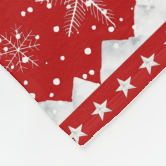 Scandinavische Beren Fleece Deken (Hoek)