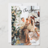 Scandinavische/bergachtige kerstkaart op maat (Voorkant)