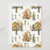 Scandinavische/bergachtige kerstkaart op maat (Achterkant)