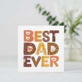 Scandinavische Beste Papa Ooit Vaderdag Feestdagenkaart (Staand voorkant)