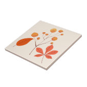 Scandinavische bladeren en bessen tegeltje (Zijkant)