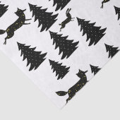 Scandinavische blauwe konijnenboom (zwarte kerstbo tissuepapier (Detail)