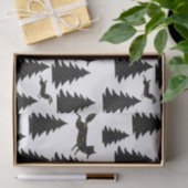 Scandinavische blauwe konijnenboom (zwarte kerstbo tissuepapier (Geschenk)