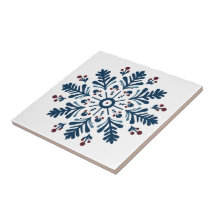 Scandinavische Blauwe Kunst Folk