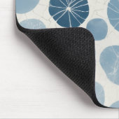 Scandinavische Blauwe Stip Muismat (Hoek)