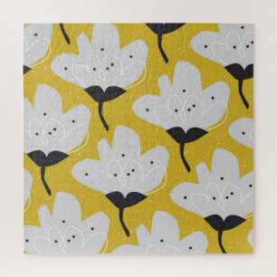 Scandinavische bloemen: met de hand getekend  ontw legpuzzel