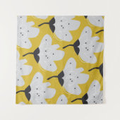 Scandinavische bloemen: met de hand getekend  ontw wandkleed (Voorkant (horizontaal))