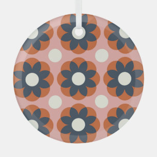 Scandinavische bloemen: naadloos design glas ornament