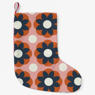 Scandinavische bloemen: naadloos design kleine kerstsok