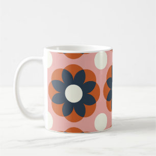 Scandinavische bloemen: naadloos design koffiemok