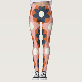 Scandinavische bloemen:  naadloos design leggings