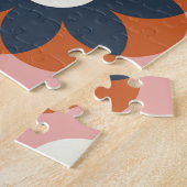 Scandinavische bloemen: naadloos design legpuzzel (Zijkant)