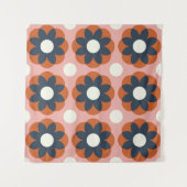 Scandinavische bloemen:  naadloos design wandkleed (Voorkant)